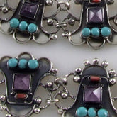 Amethyst, Coral & Turquoise Set